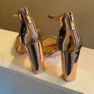 Rose gold heels